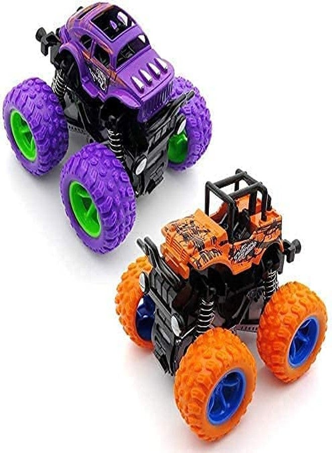 MKY® Monster Truck Toys for Kids Friction Powered Monster Truck Car Toy for Baby Push & Go Toys 4wd Monster Truck Combo Set for Boys & Girls (Pack of 2 Piece Random Color) - Image 1